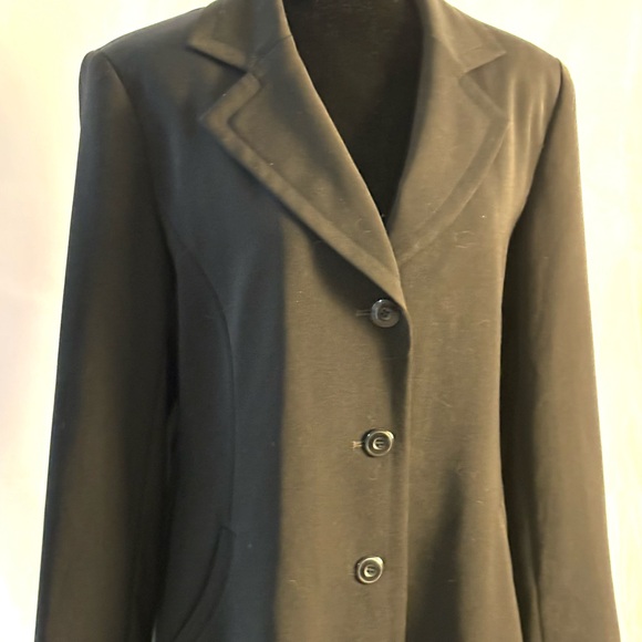 Gallery Black Trench Coat - Picture 2 of 11